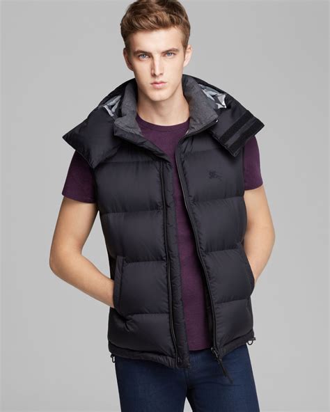 black burberry vest|burberry puffer vest men.